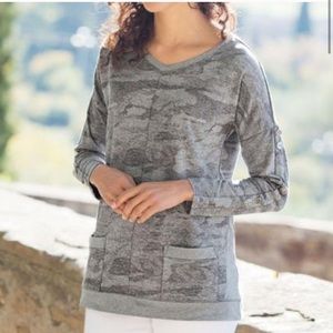 Soft Surroundings Piper Pullover Camo